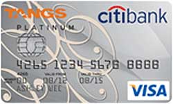 Citibank TANGS Platinum Visa Card