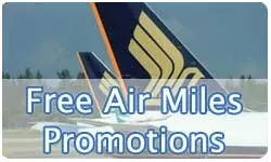 Singapore Credit Cards Signup Free KrisFlyer Air Miles Promotion Comparison