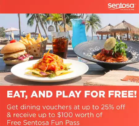 Eat and Get Free Sentosa Fun Pass Tokens Promotion