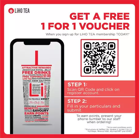 LiHO Free Bubble Tea Promotion